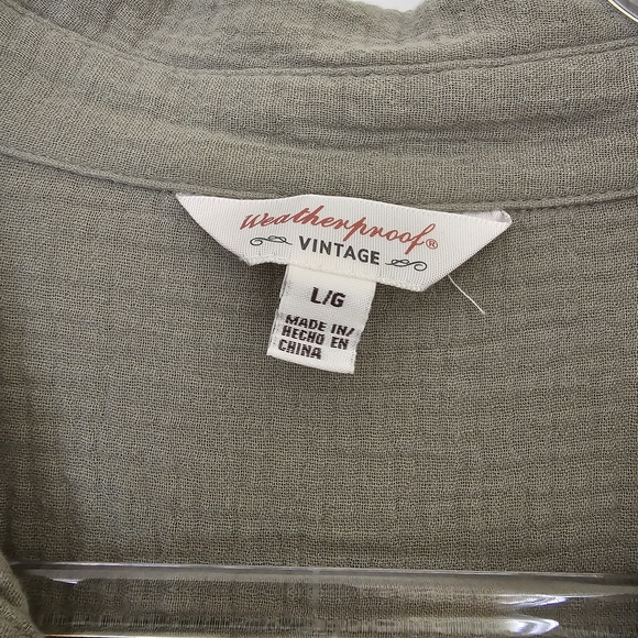 Weatherproof Vintage Olive Shirt Dress - Picture 3 of 3